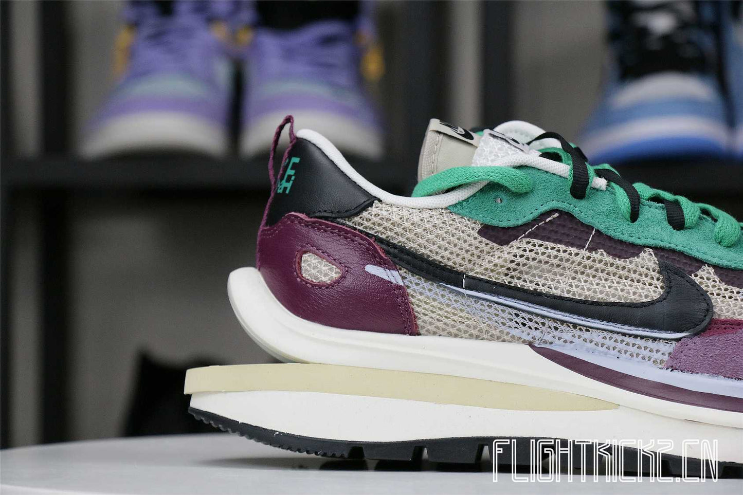 Nike Vaporwaffle sacai Villain Red Neptune Green (LN5 A1)