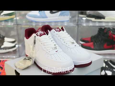 Nike Air Force 1 Low 07 White Dark Beetroot