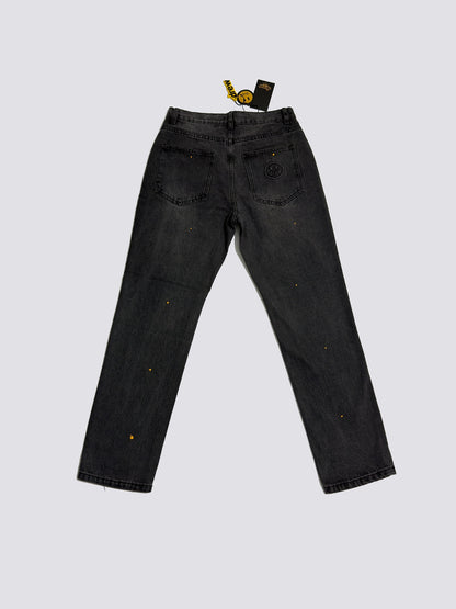 Drew House Broken Hole Washed Splash Ink Jeans