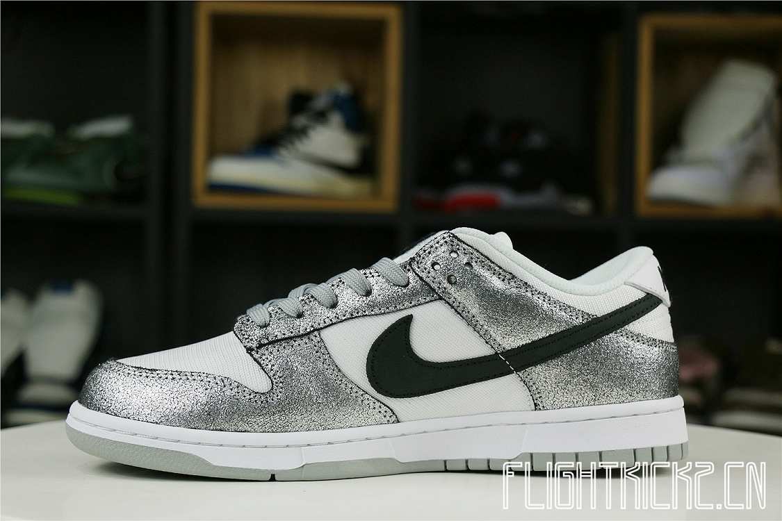 Nike Dunk Low Golden Gals Metallic Silver