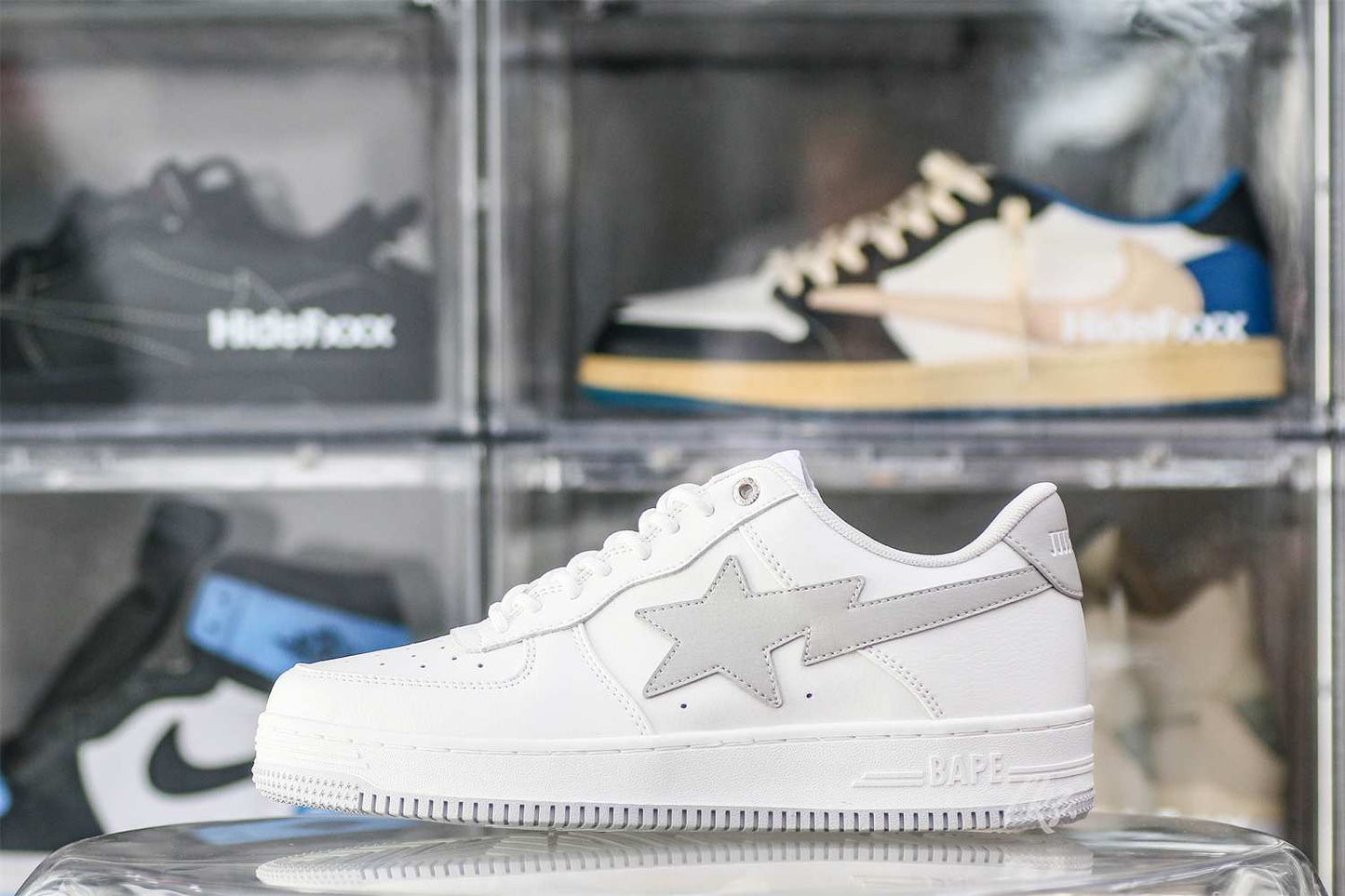 OFF-WHITE JJJJound x Bapesta White Grey