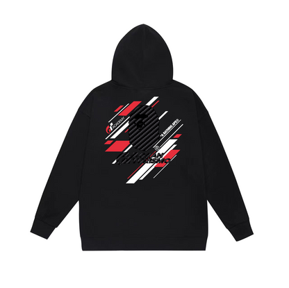 BAPE  Gran Turismo collaboration diagonal-striped Ape Head logo hoodie
