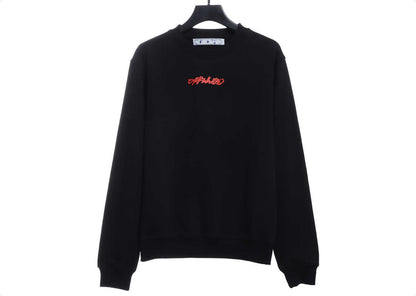 OFFWHITE (OW) environmental limited logo red arrow sweatshirt