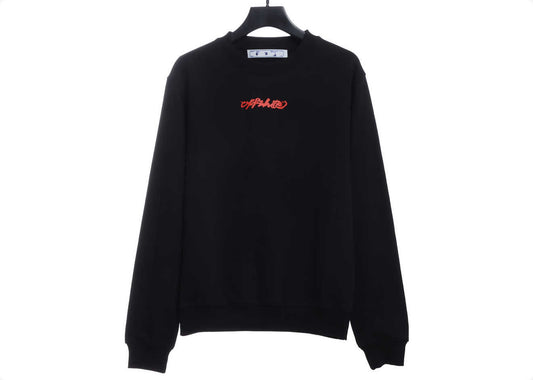 OFFWHITE (OW) environmental limited logo red arrow sweatshirt