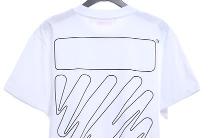 OW graffiti brush zebra crossing short sleeve