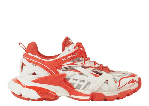 Balenciag* Track.2 Open Sneaker White Red