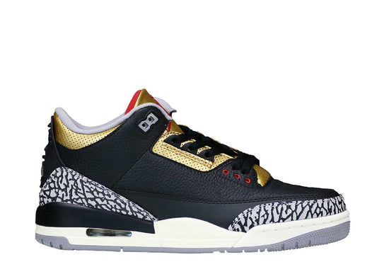 Air Jordan 3 Black Cement Gold 2022