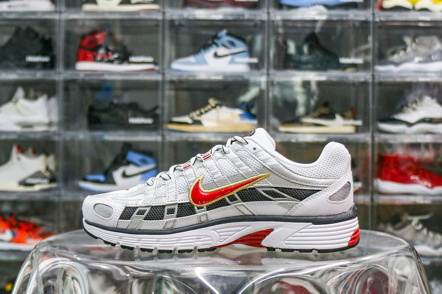 Nike P-6000 White Gold Red (Womens)