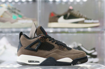 Air Jordan 4 Retro Travis Scott Olive Custom Shoes