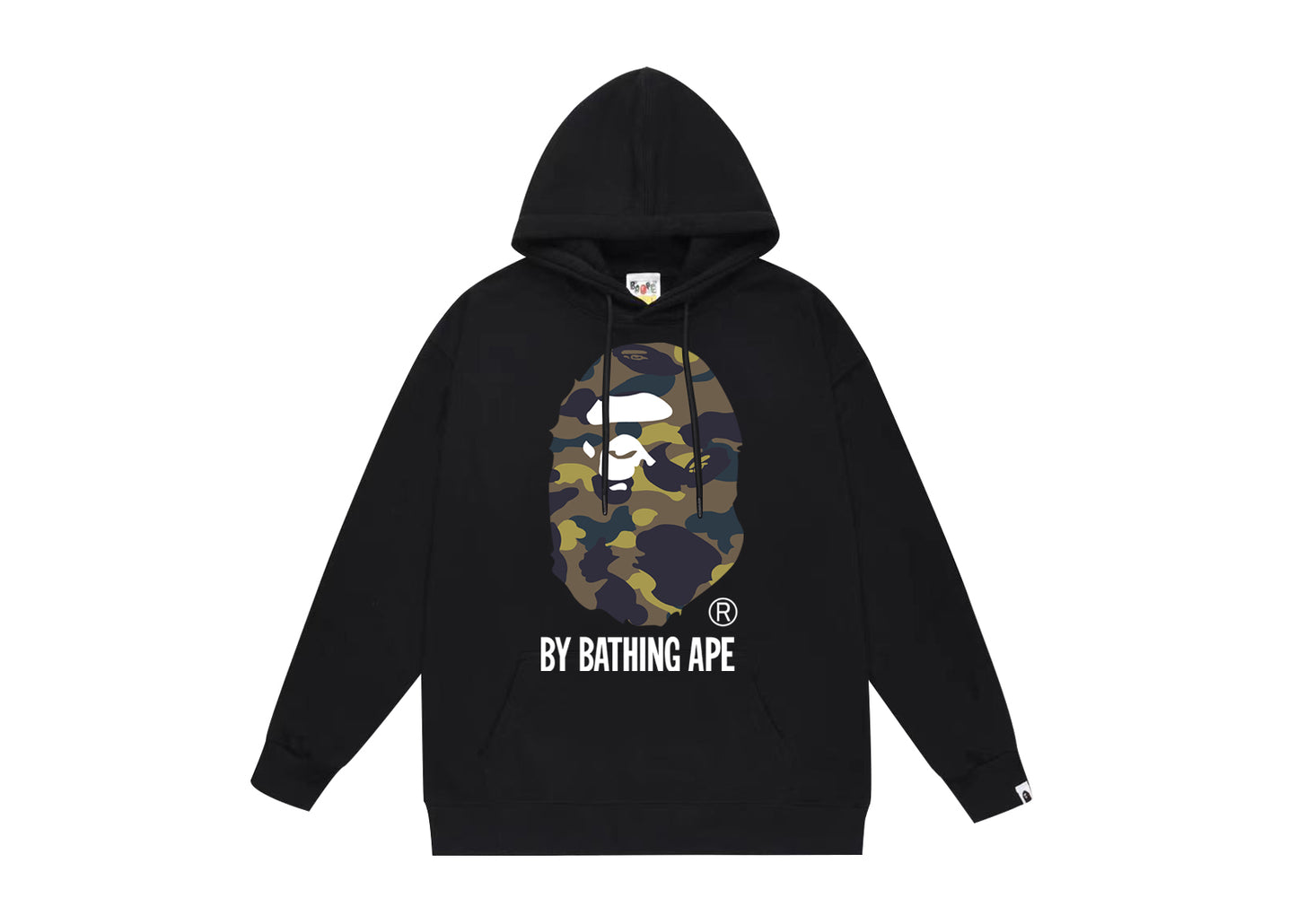 BAPE Ape Head cartoon graphic print hoodie B4K43DJT