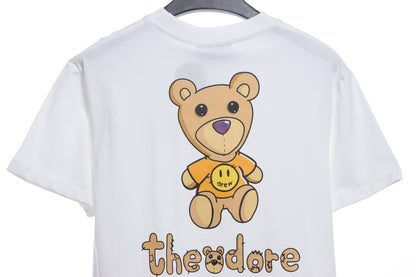 Drew cartoon fun bear printing short sleeves