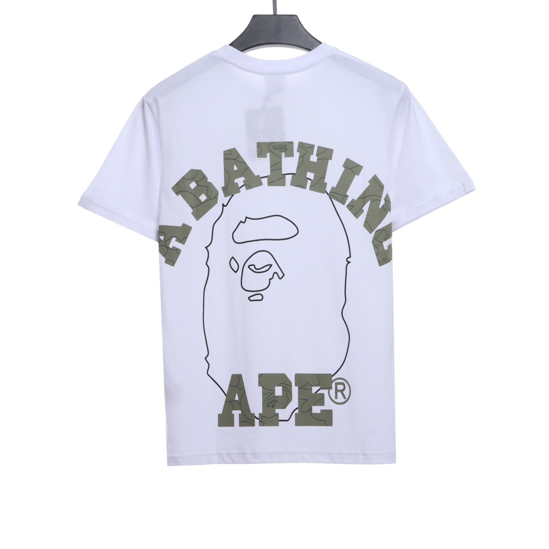 BAPE sketch ape-man head with short sleeves