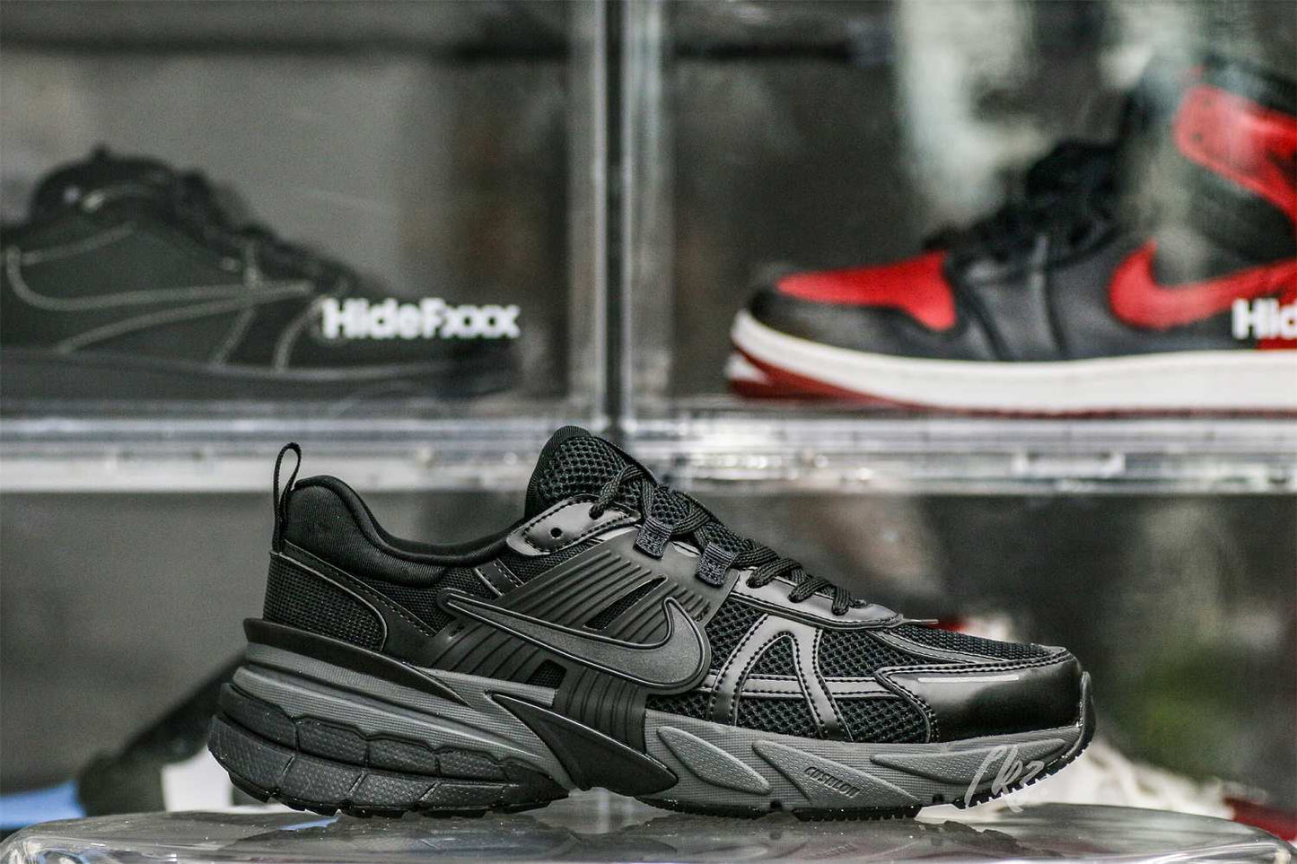 Nike V2K Run Black Dark Smoke Grey