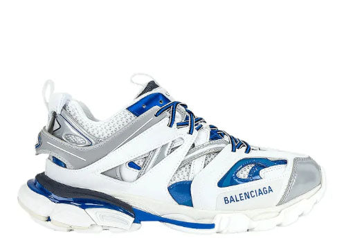 Balenciag* Track Sneaker White Blue