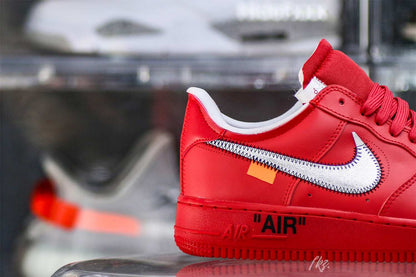 Nike Off-White Air Force 1 AF1 University Red